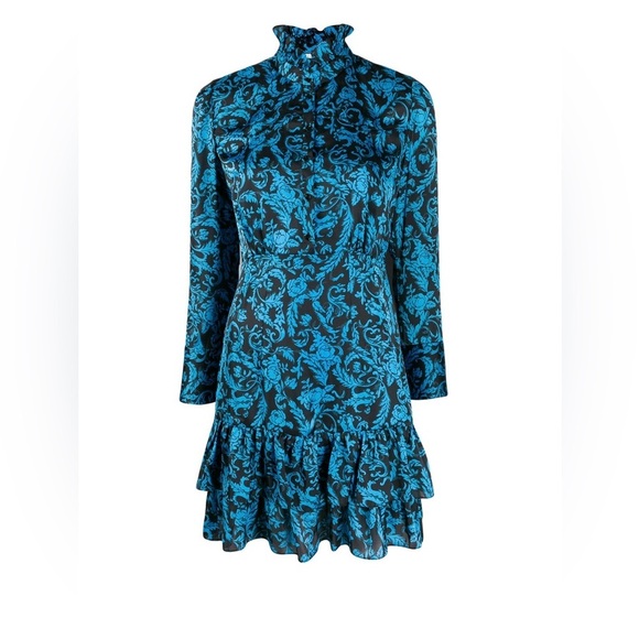 Sandro Brocade Print Short Dress Sz 40 - Picture 1 of 7